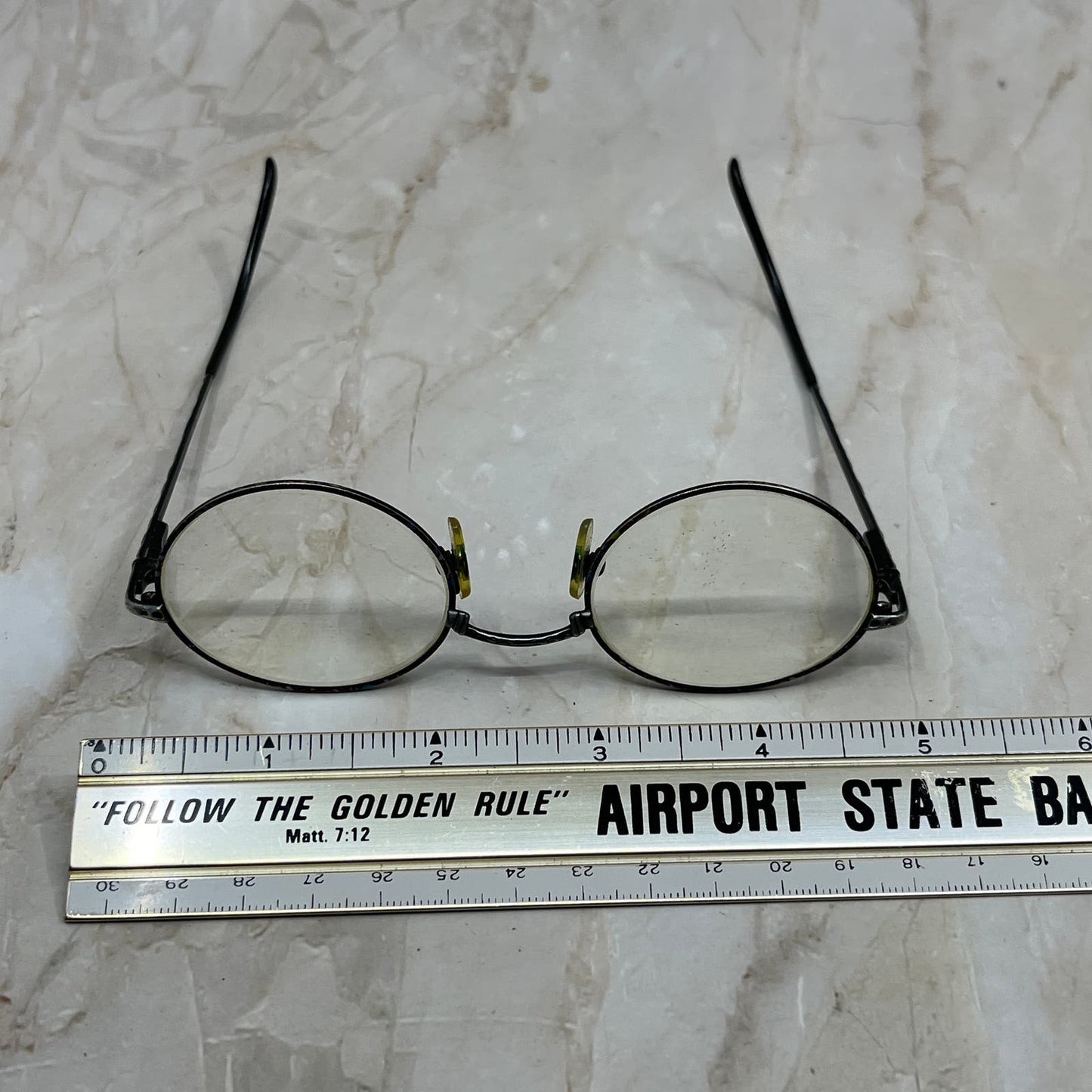 Vintage Oval Purple & Silver Tone Sunglasses Eyeglasses Frames TE9-G2-8