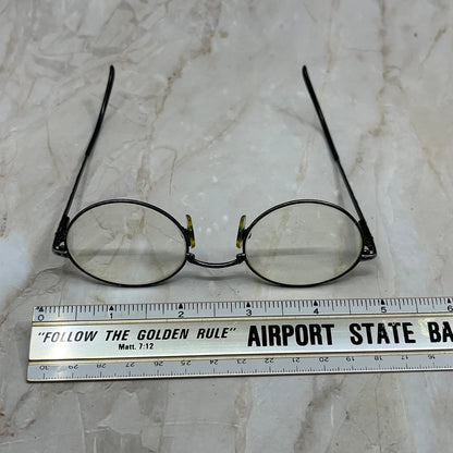 Vintage Oval Purple & Silver Tone Sunglasses Eyeglasses Frames TE9-G2-8