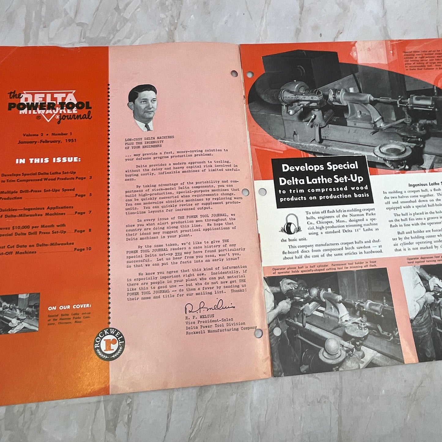 1951 Jan/Feb The Delta Power Tool Journal Newsletter Rockwell Woodworking TI9-P3