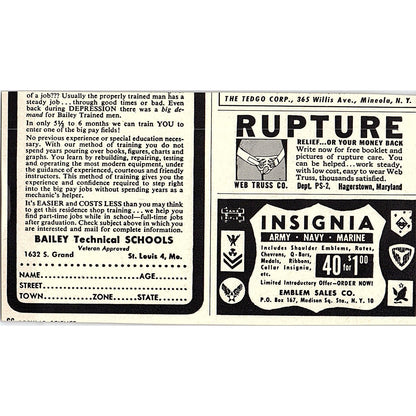 National School of Meat Cutting Toledo Ohio 1955 Ad AF9-6