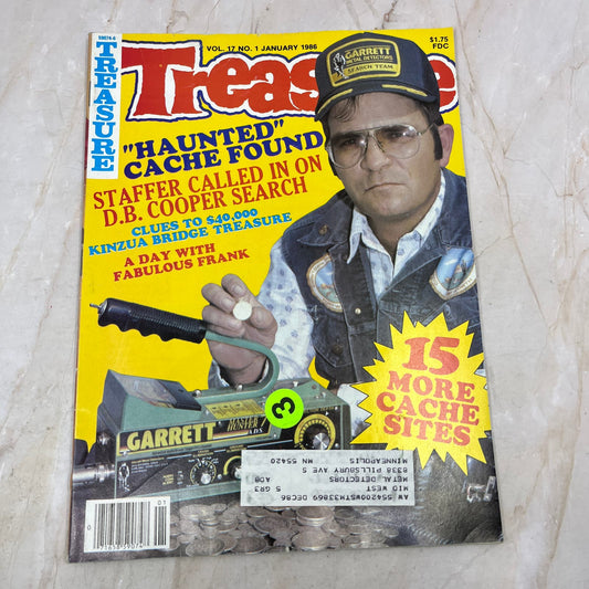1986 Jan - Treasure Magazine - Treasure Hunting Metal Detecting Gold Coins M10