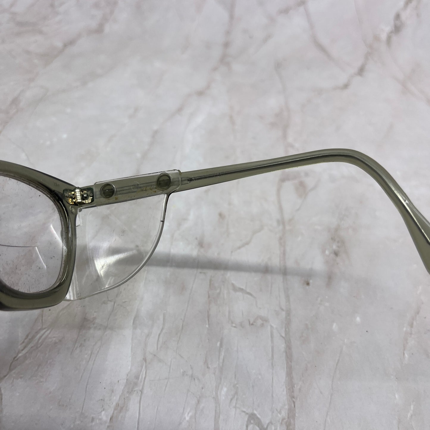 Vintage PI Horn Rim Safety Glasses With Side Shields Sunglasses Frames TG7-G2-1