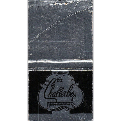 The Chatterbox Restaurant St. Petersburg FL Vintage Matchbook Cover SC7-Y3