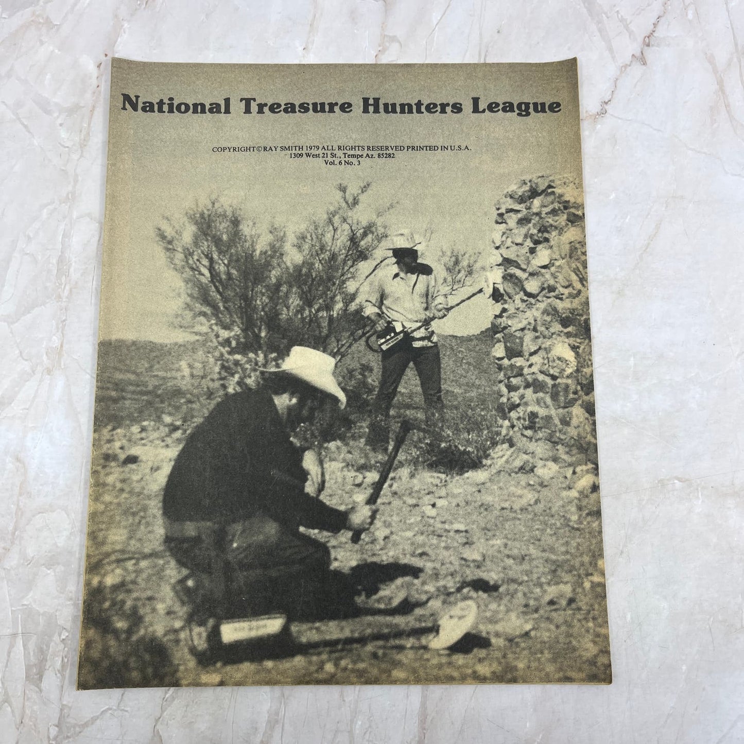 1979 National Treasure Hunters League Treasure Hunting Magazine Tempe AZ M20