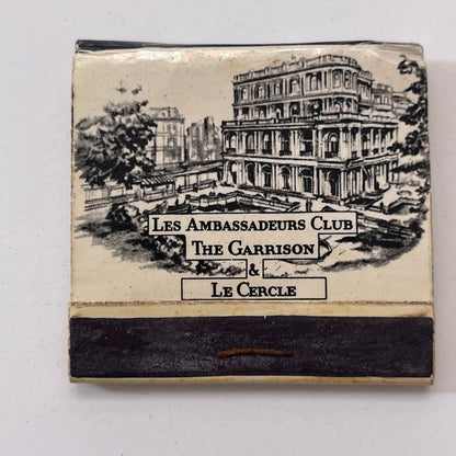 Les Ambassadeurs Club The Garrison & Le Cercle Vintage Matchbook Cover TB8-MB-9