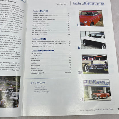 Tim Bible Orlando FL - '55, '56, '57 Classic Chevy World Magazine - Oct 2001 M30