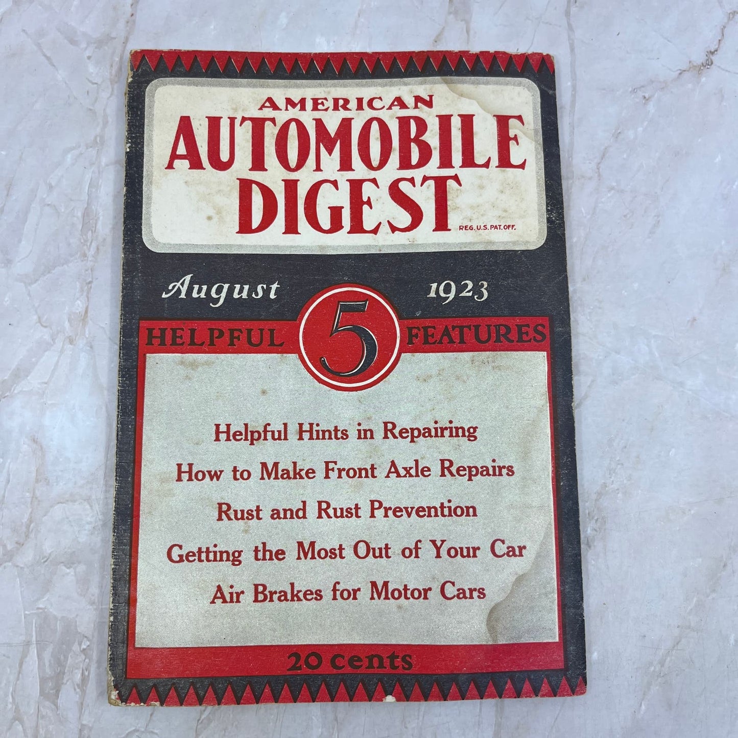 1923 Aug American Automobile Digest Magazine TI8-S7