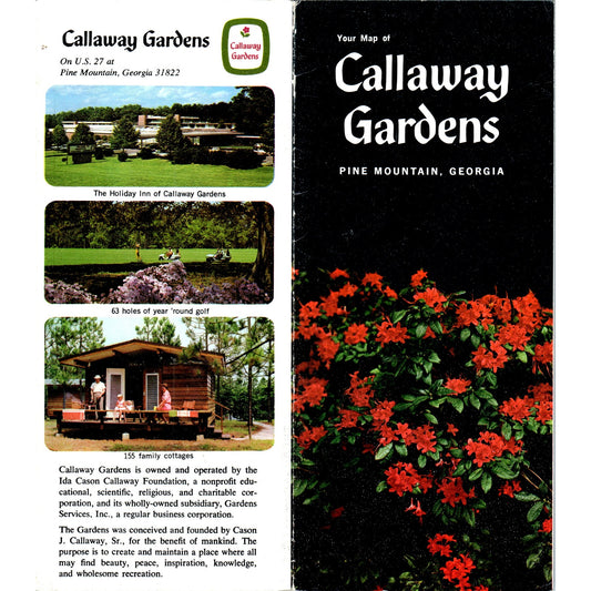 Vintage Callaway Gardens Pine Mountain Georgia Travel Brochure TF4-B1