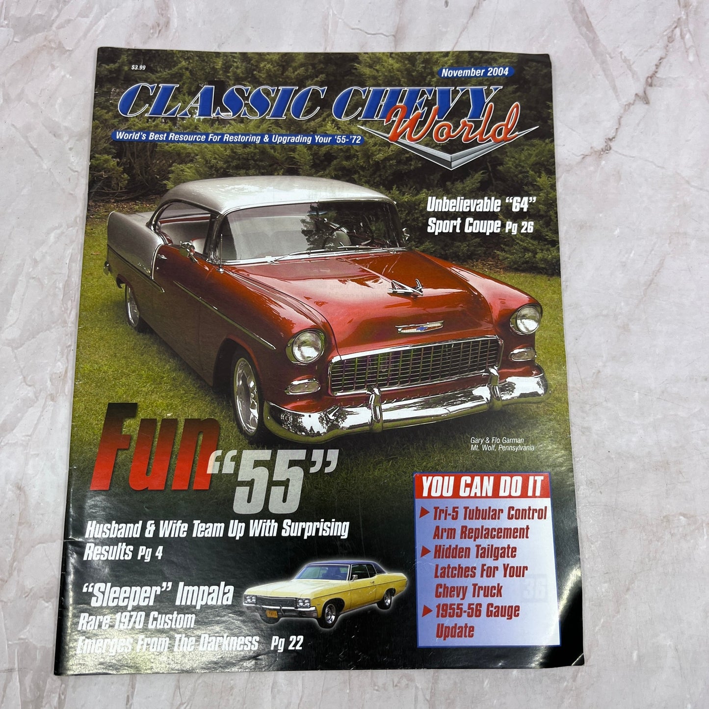 Sleeper Impala - '55, '56, '57 Classic Chevy World Magazine - Nov 2004 M29