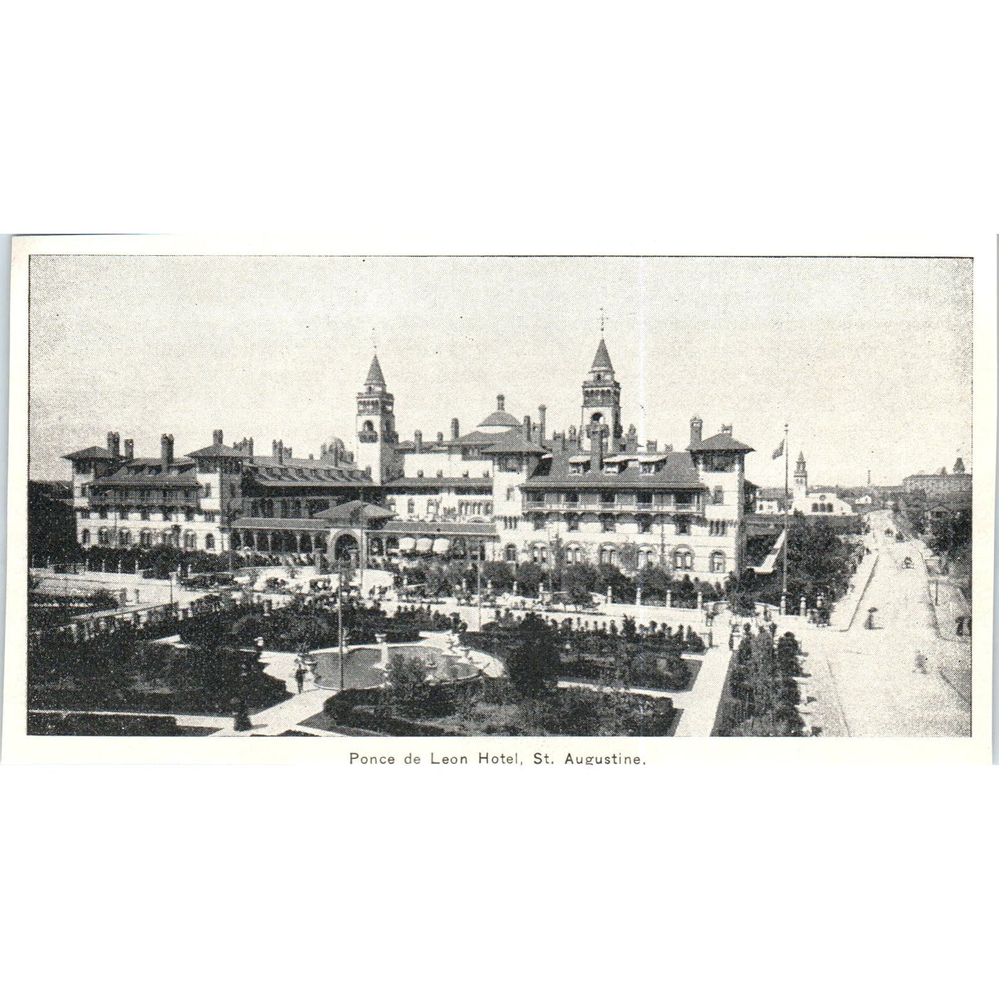 Ponce de Leon Hotel St. Augustine FL c1890 Victorian Print AE8-CH4