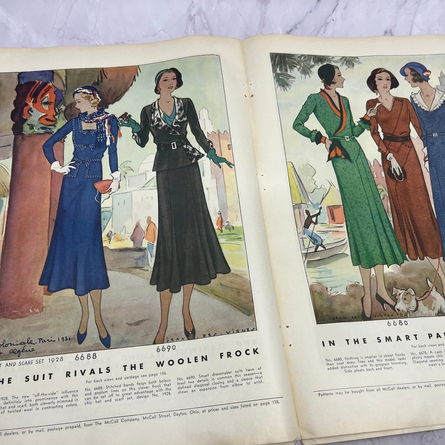 Just Back from Paris - Latest Women's Fashions Spread 6 Page 1931 Article V1-3