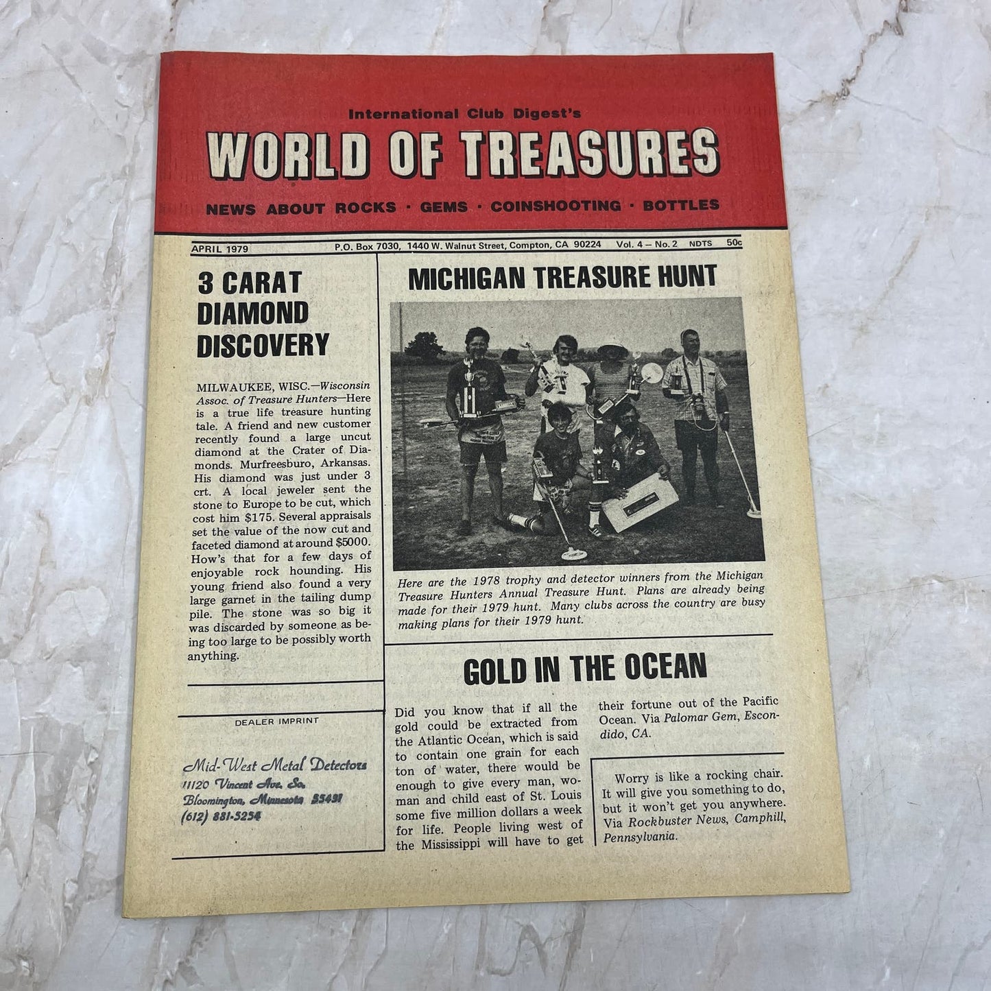 1979 Apr - International Club Digest World of Treasures Magazine Newsletter M16