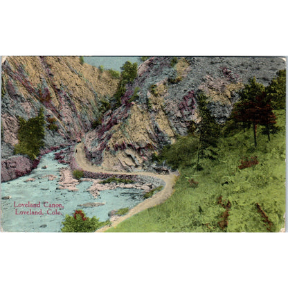 Loveland Canyon Loveland Colorado Vintage Postcard PD9