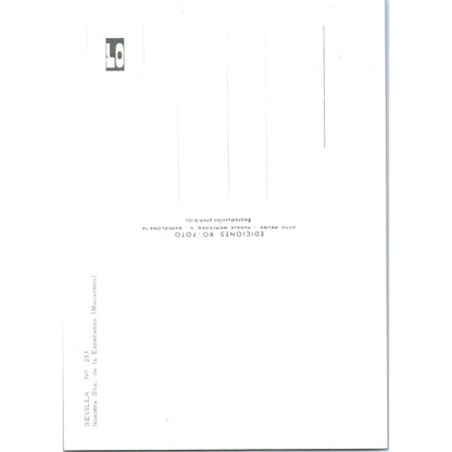 Sevilla Nuestra Sra. De La Esperanza Macarena Vintage Postcard PD1