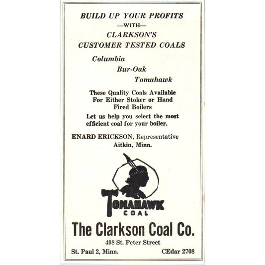 The Clarkson Coal Co St Paul, Dairy Plant Suppliers St Paul MN 1953 Ad AE9-DC2