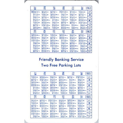 1964 North Shore State Bank Shorewood WI Wallet Calendar Card AI9-M26