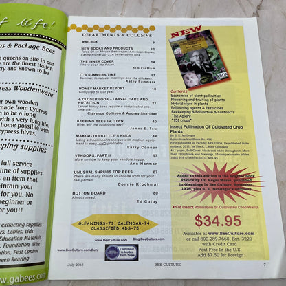 2012 July Bee Culture Magazine Bees Beekeeping Honey M8