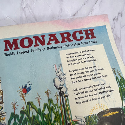 Reid Murdoch Distributed Foods Anthropomorphic Animals Vintage Ad 10x13 V17