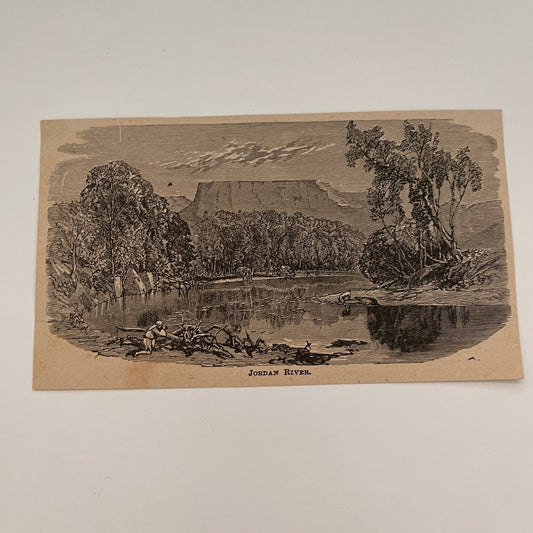 Jordan River 1894 Art Engraving SAG4-8