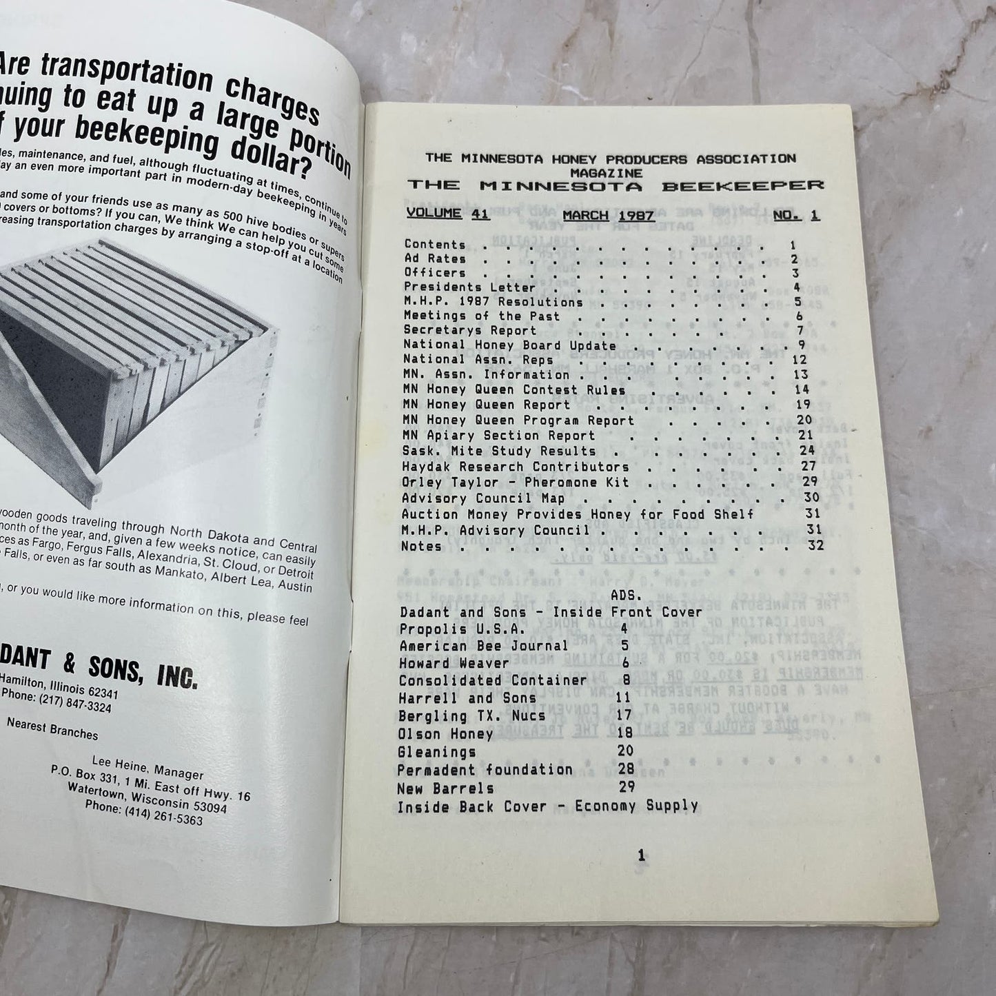 1987 Spring The Minnesota Beekeeper Magazine Red Wing Beekeepers Association TD5