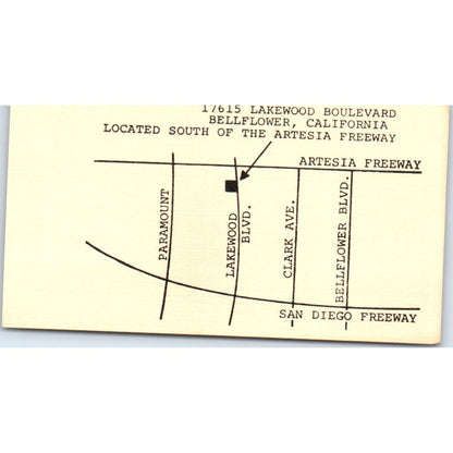 Luciano R. Gatto D.C. Chiropractor Bellflower CA Vintage Business Card SE3-B7