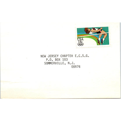 1984 Somerville NJ Chapter ECSG Officer Election Ballot Postal Card PD7