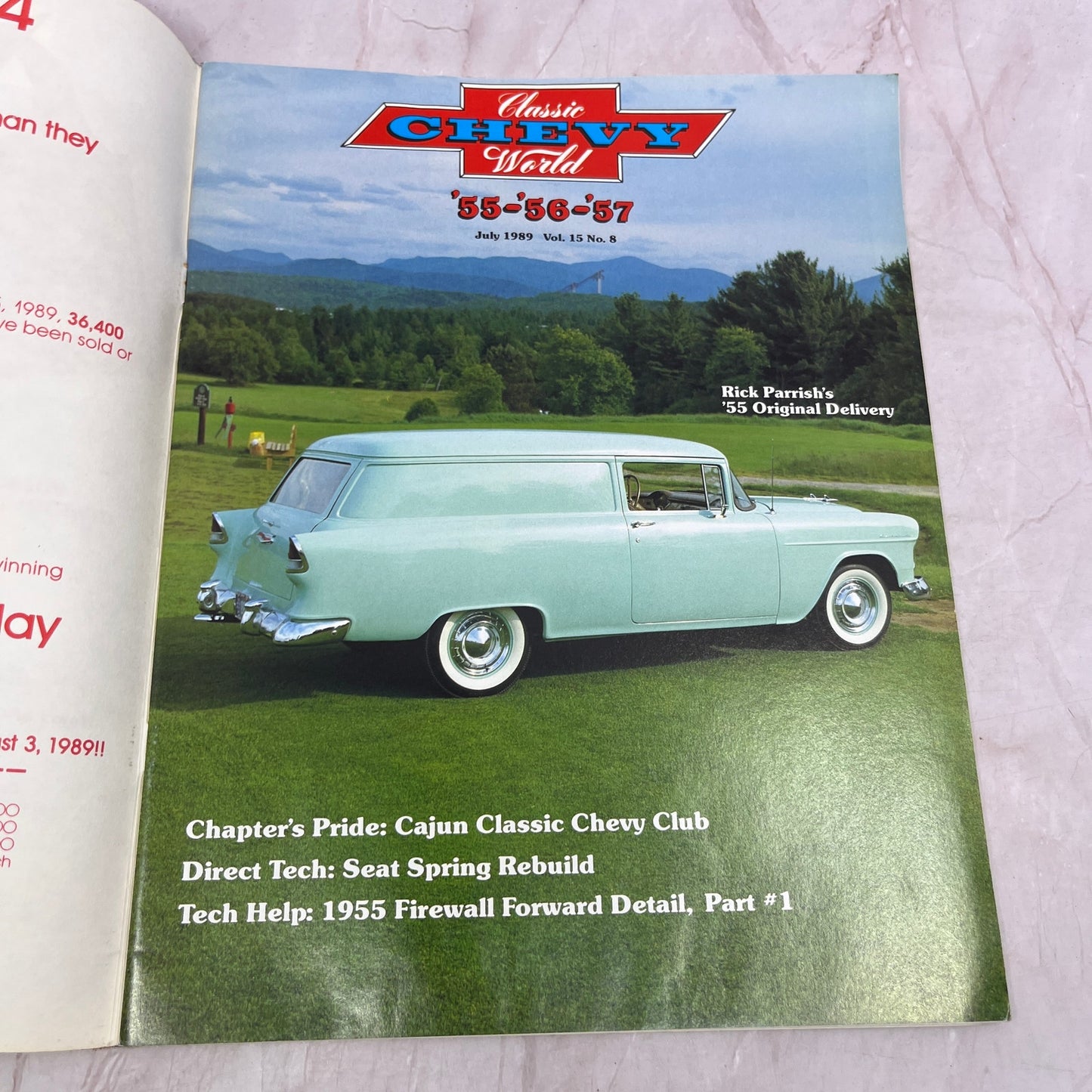 Firewall Forward Detail - '55, '56, '57 Classic Chevy World - Jul 1989 M31