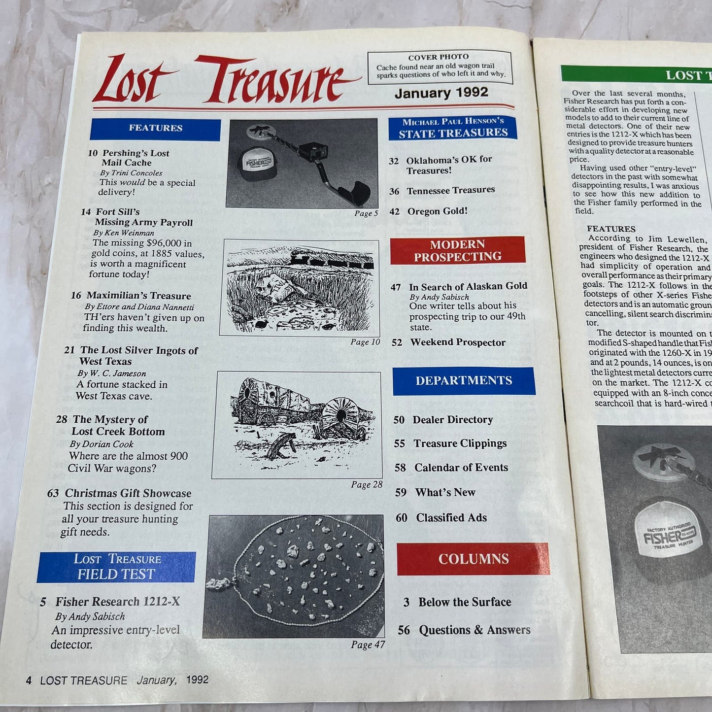 1992 Jan - Lost Treasure Magazine - Treasure Hunting Gold Prospecting M14