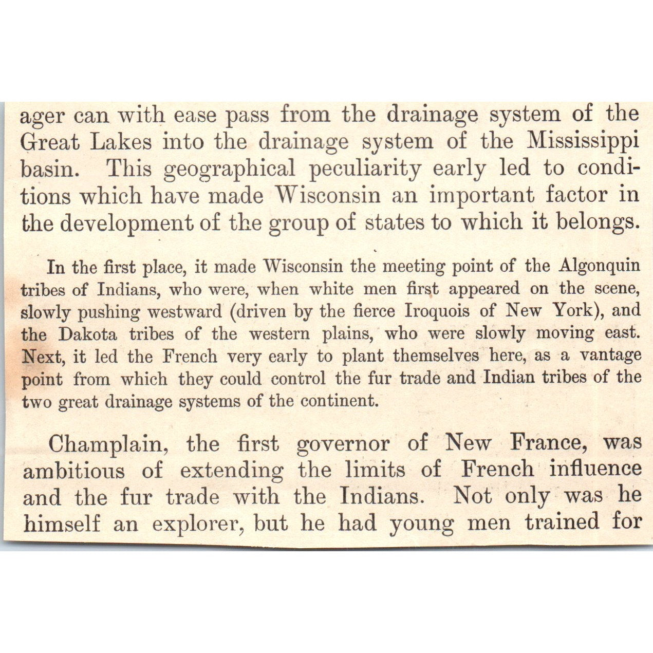 A Street in Oshkosh Wisconsin 1901 Engraving AF2-A6