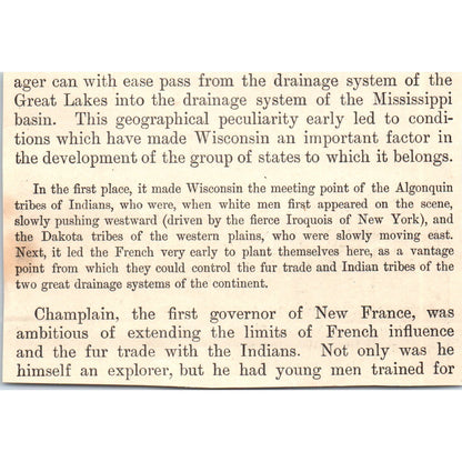 A Street in Oshkosh Wisconsin 1901 Engraving AF2-A6