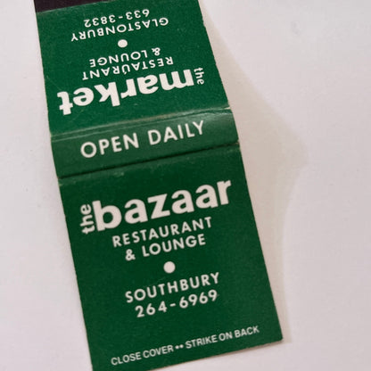 The Market Restaurant Glastonbury, The Bazaar Southbury Matchbook TB6-MB1-10