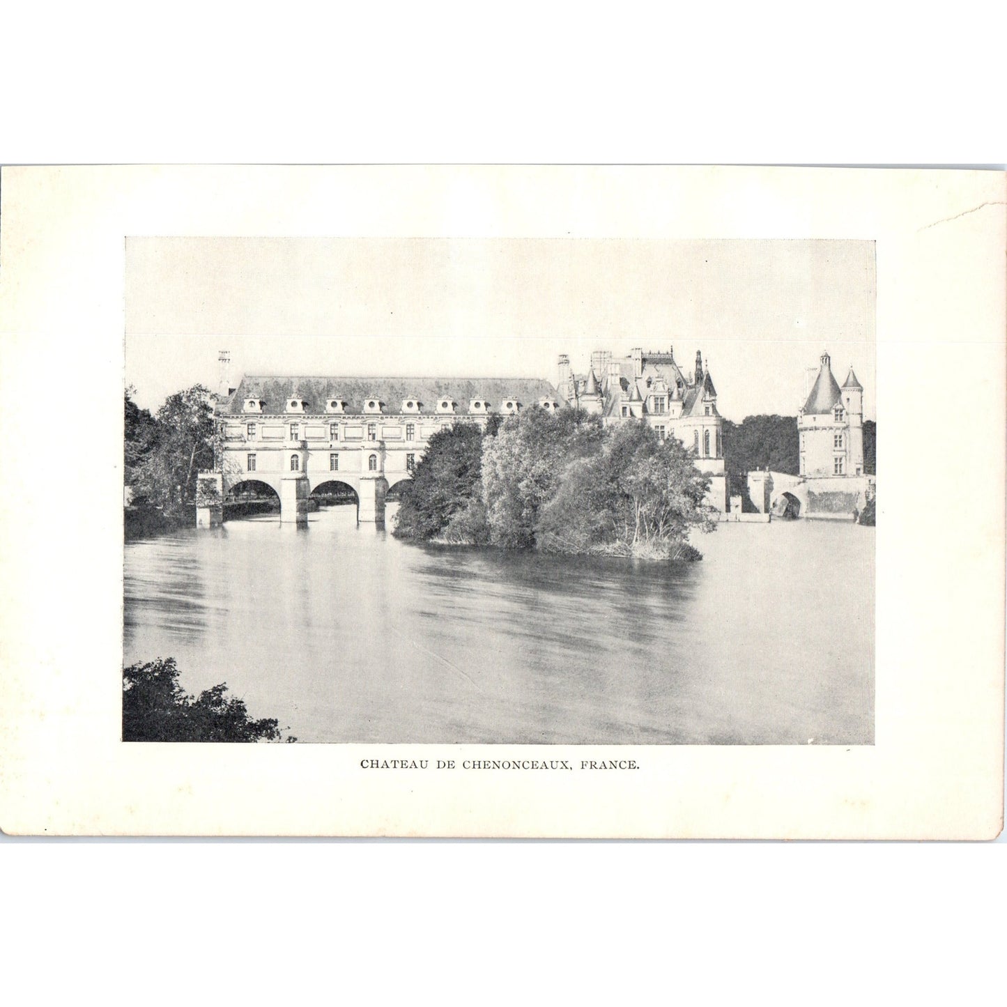 Chateau De Chenonceaux France 1901 Original Print AD8-H7
