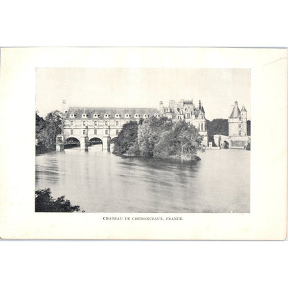 Chateau De Chenonceaux France 1901 Original Print AD8-H7
