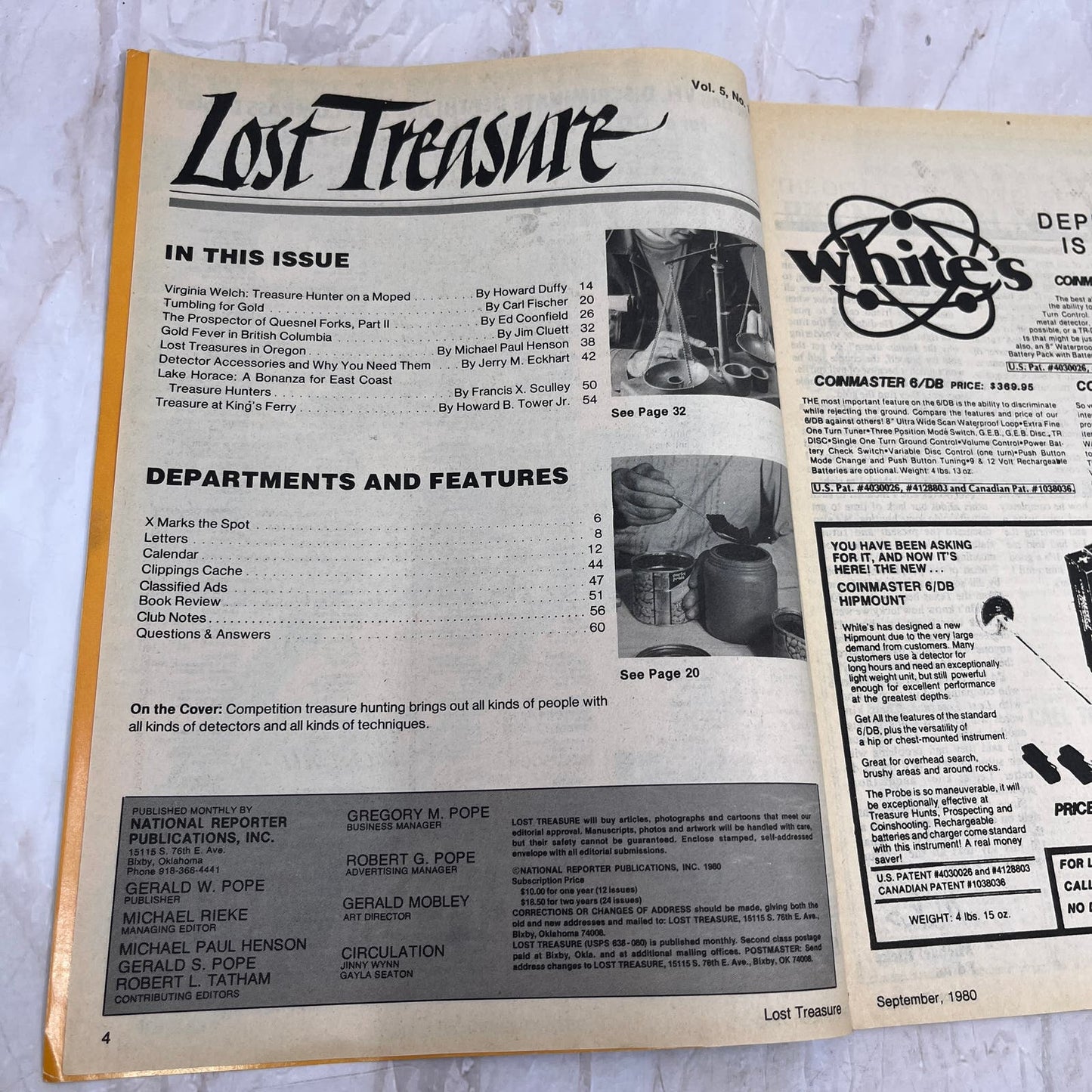 1980 Sept - Lost Treasure Magazine - Treasure Hunting Gold Prospecting M15