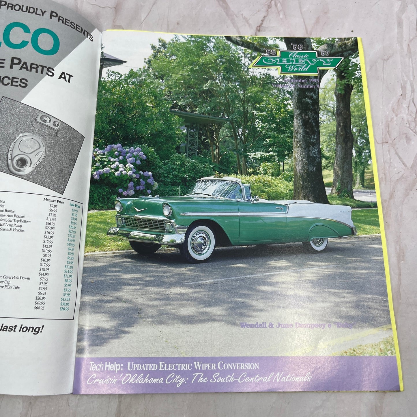 Electric Wiper Conversion - '55, '56, '57 Classic Chevy World - Sep 1993 M31