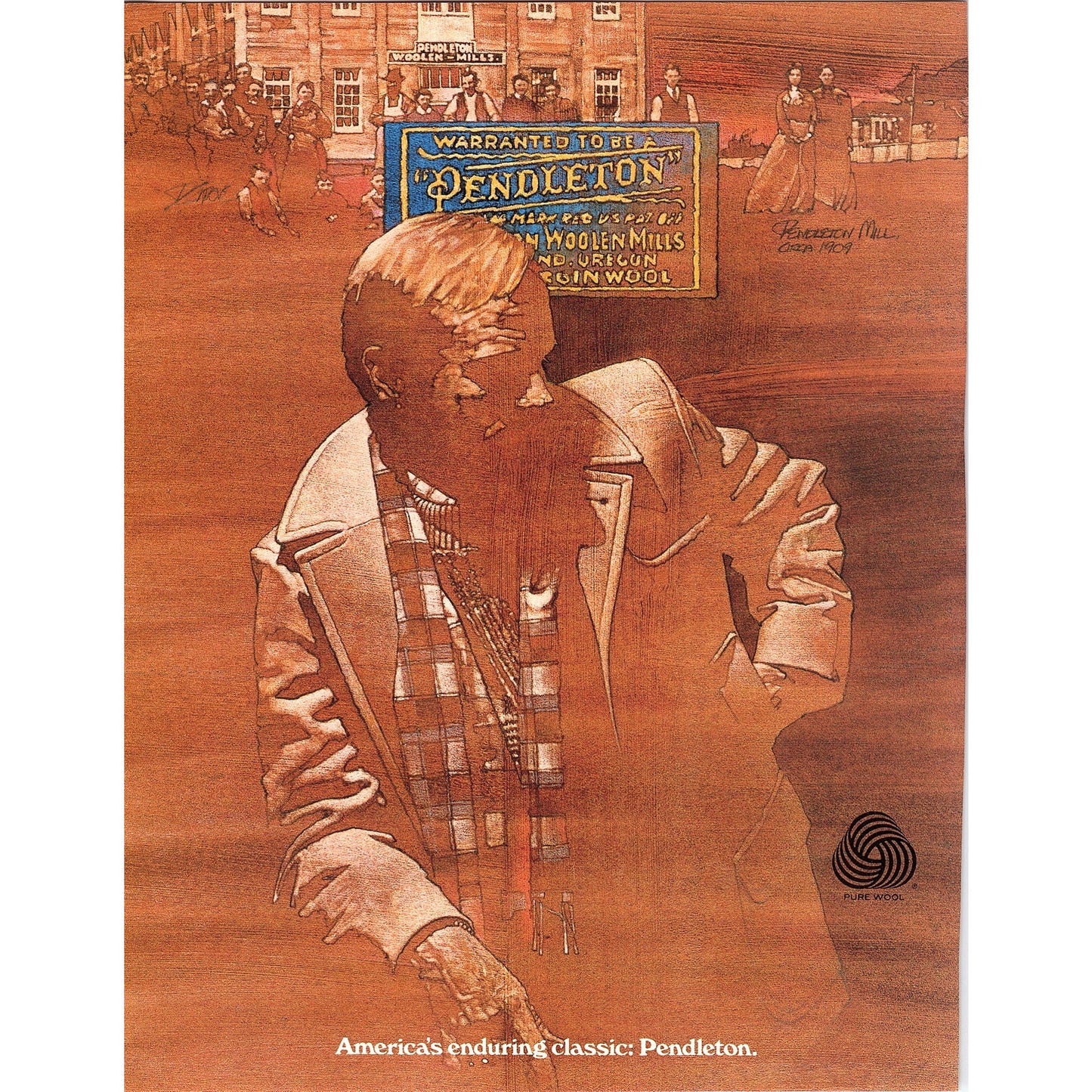 Pendleton Woolen Mills - America's Enduring Classic 8x11" 1981 Ad D26