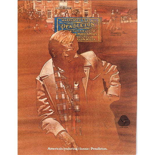 Pendleton Woolen Mills - America's Enduring Classic 8x11" 1981 Ad D26