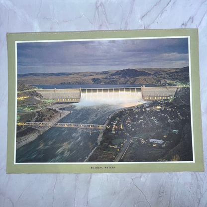 Grand Coulee Dam Roaring Waters Vintage 11x16" Art Print V21