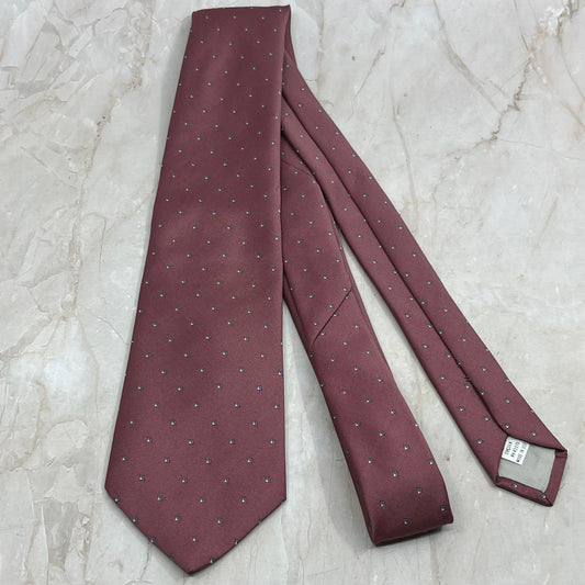 Retro Men's Geoffrey Beene Silk & Polyester Puce Necktie Tie TJ4-T2