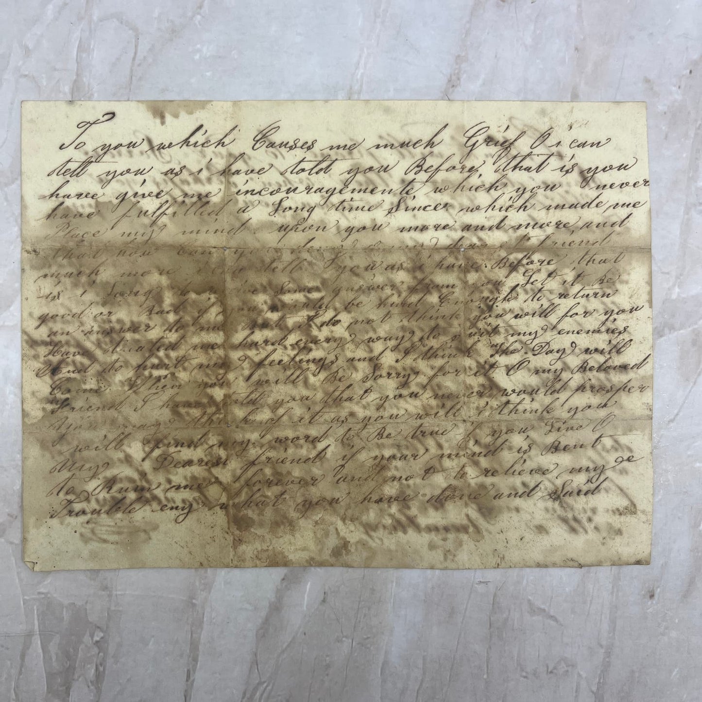 Early 1800s Handwritten Angry Letter Burrillville RI Area AE6