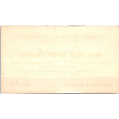 Benaderet Music Company Long Beach CA Vintage Business Card SD8-B20