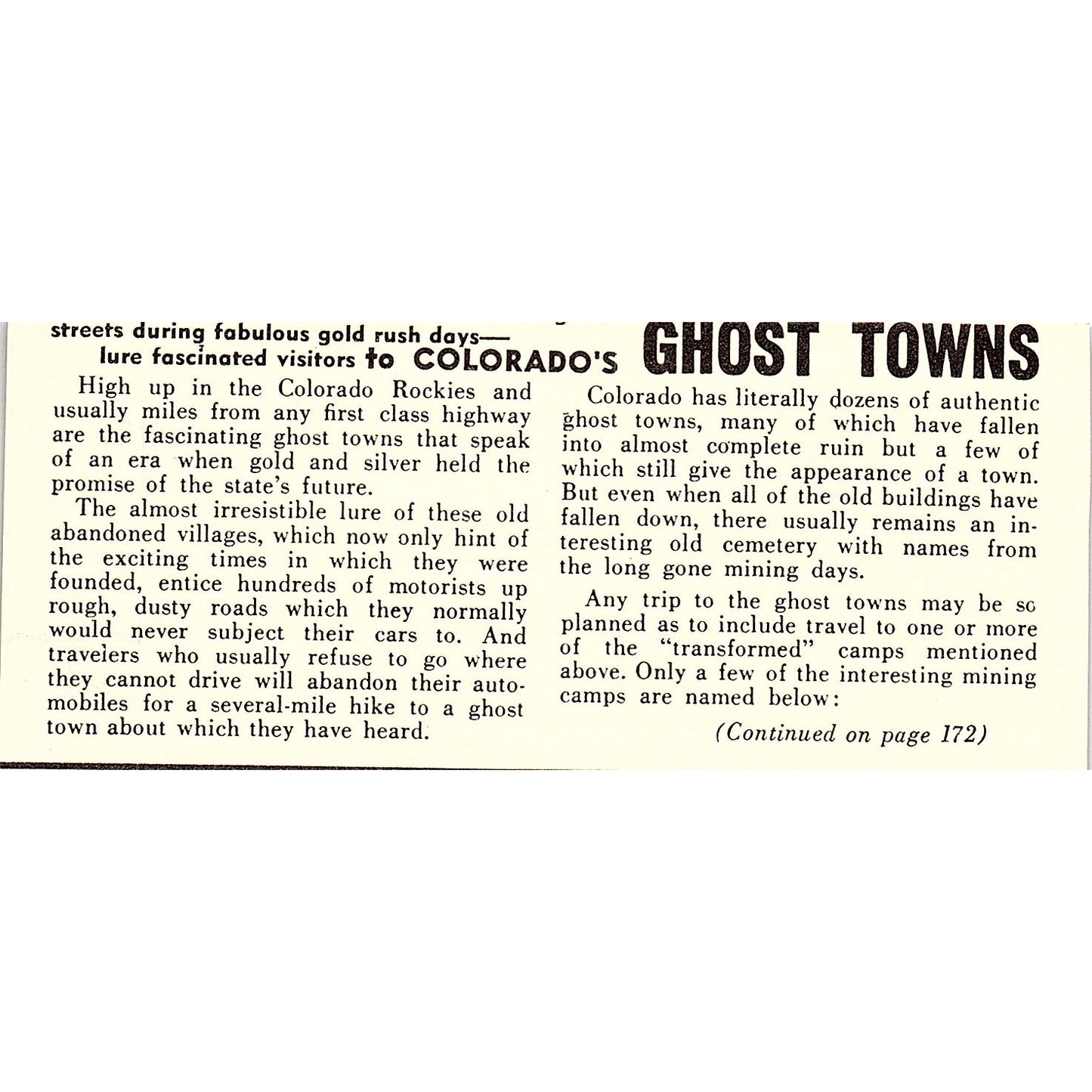 H Motel Fruita CO 1958 Ad AG1-M3
