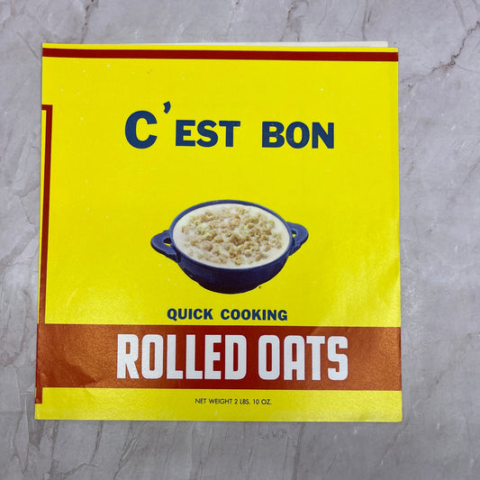 C'est Bon Rolled Oats Label Kane Miller Corp Yonkers New York A19