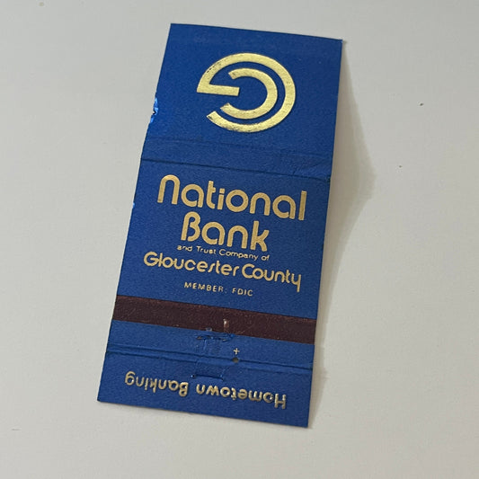 National Bank Gloucester County Vintage Matchbook Cover MM5-7