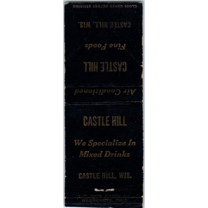 Castle Hill Fine Foods Castle Hill Wisconsin Vintage Matchbook Cover SD4-Y10