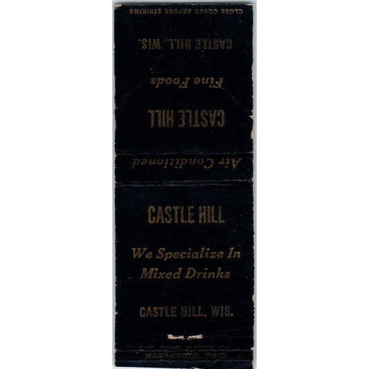 Castle Hill Fine Foods Castle Hill Wisconsin Vintage Matchbook Cover SD4-Y10