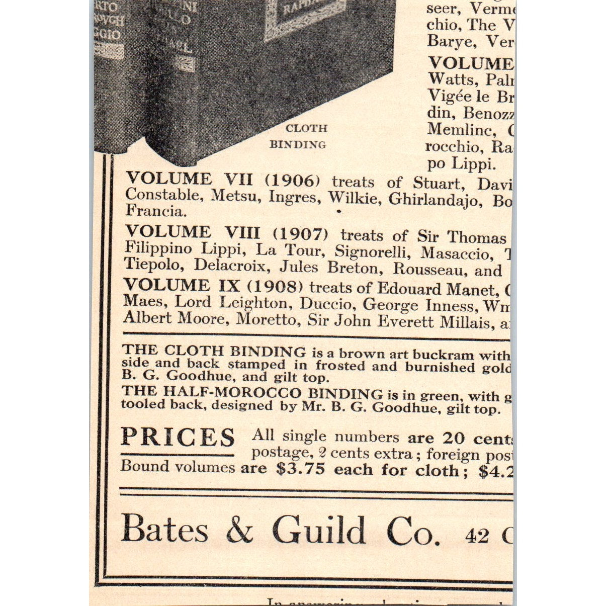 Braun's Carbon Prints Braun, Clement & Co NY 1908 Victorian Ad AB8-MA10