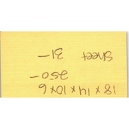 J. Franco International Pastries Lakewood CA Vintage Business Card SD9-B9