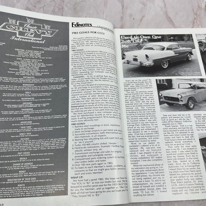 Dave Conover Deluxe 55 - '55, '56, '57 Classic Chevy World Magazine Jan 1983 M29