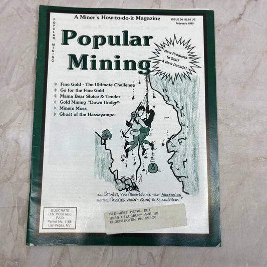 1990 Feb - Popular Mining Magazine - Treasure Hunting Gold Prospecting M19